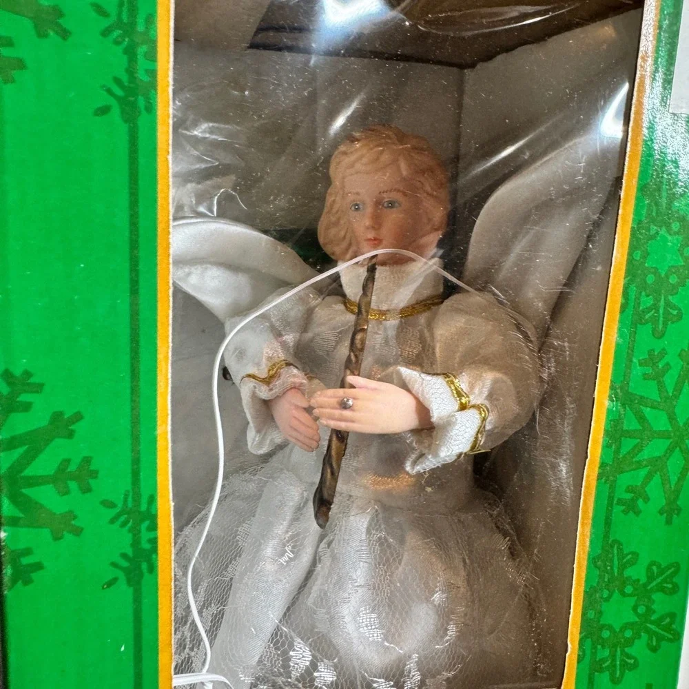 Vintage Musical Christmas Angel North Pole Productions Figure Sound‎ 1996 Tested